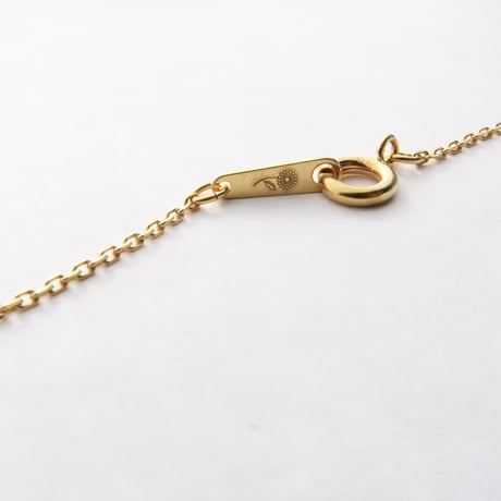 【necklace】　イエロージルコン　6mm　クローバーインカット