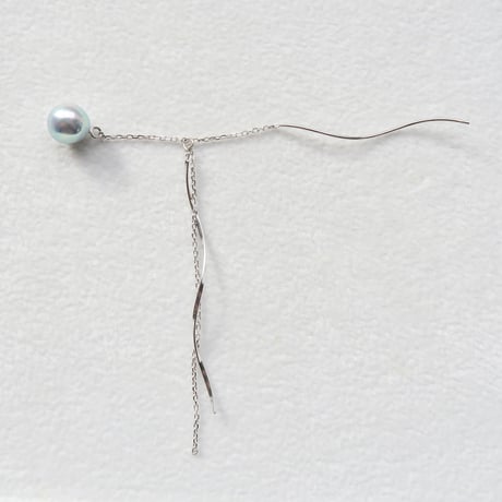 【pierced】　バロックパール　6.5-7.0mm　片耳