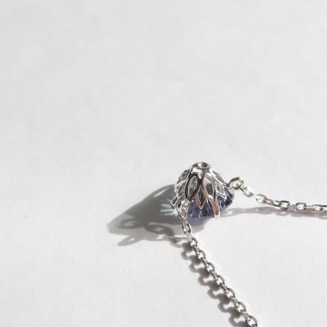 バイカラーゾイサイト 6mm アトリアカット necklace