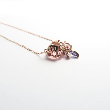 【necklace】　ピンクトルマリン　さくらインカット　気ままにリメイク
