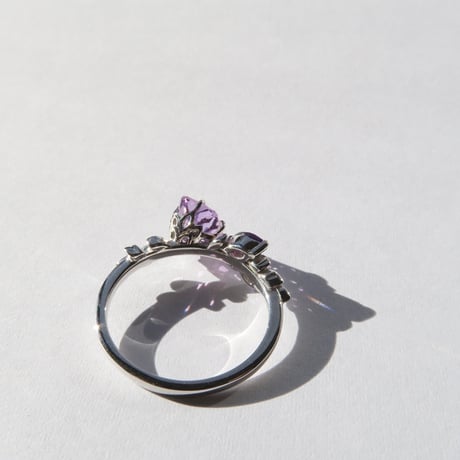 ローズアメジスト 7mm さくらシェイプ Ring＃11