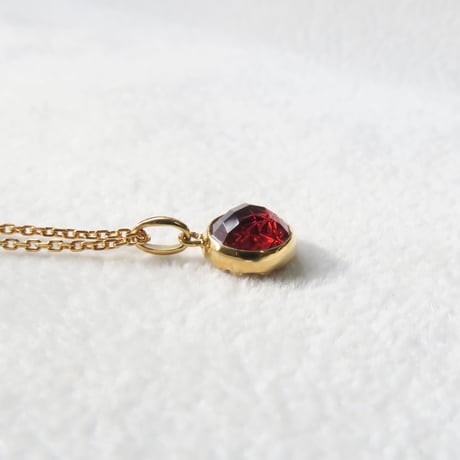 【necklace】　ガーネット　RD型　甲州貴石切子