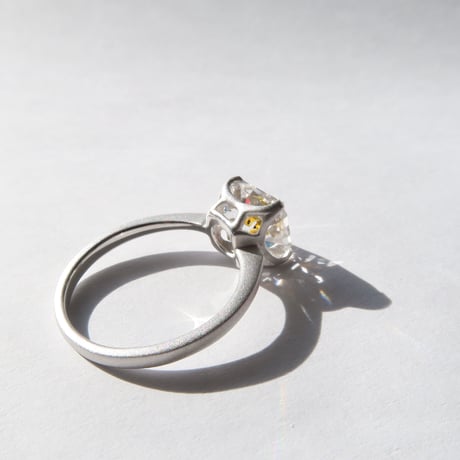【Ring】　オイルインクォーツ　7×8mm　オクタゴン　＃11