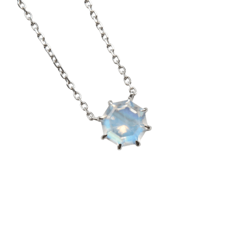 【necklace】　アンデシンラブラドライト　6mm　アトリアカット