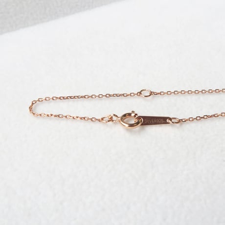 【necklace】　ロードライトガーネット　6mm　さくらインカット