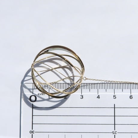 Flowing lines（P-137）pierced earrings