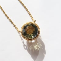 【necklace】　硝子の宝石 8mm RD
