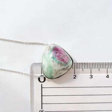 【necklace】　ルビーインフックサイト：シミズ貴石 会長カット