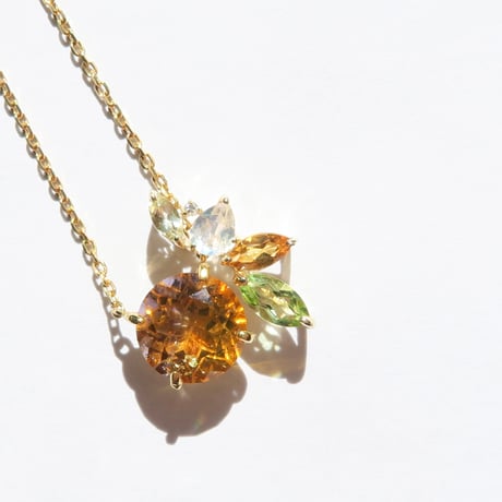 【necklace】　硝子の宝石 sunset