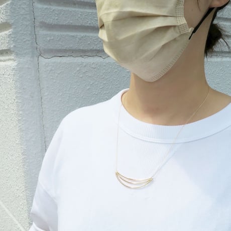 Flowing lines（N-140）Necklace