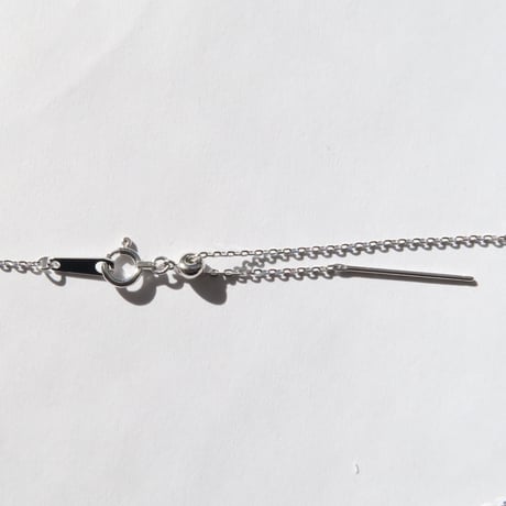 ホワイトガーデンクォーツ 10mm さくらシェイプカット necklace