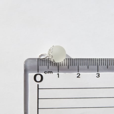 【charm】　ローズクォーツ 8mm（Frosty Silk)