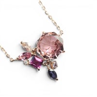 【necklace】　ピンクトルマリン　さくらインカット　気ままにリメイク