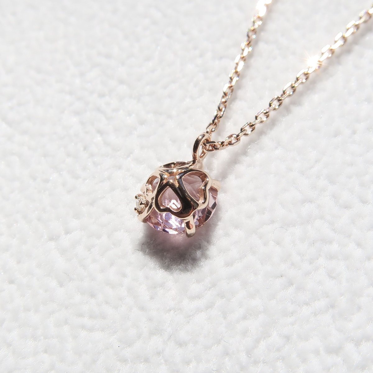 necklace】 ピンクトルマリン 6mm ダンデライオンカット | FREESIA