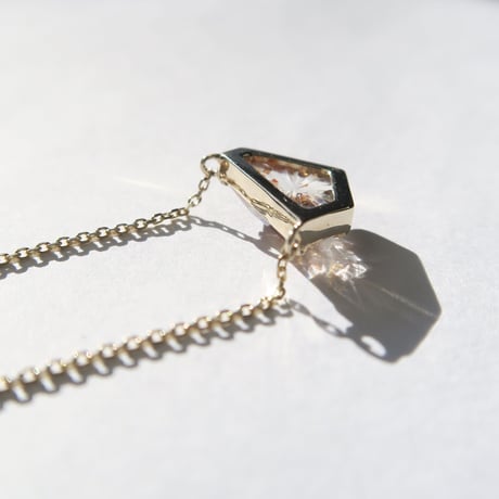 サンストーン 変則 甲州貴石切子 necklace