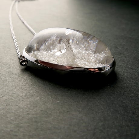【necklace】　貫入水晶ホワイトガーデンクォーツ2