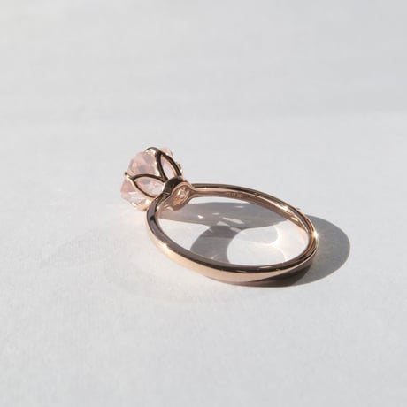 ローズクォーツ 8.5mm さくらシェイプ Ring＃11