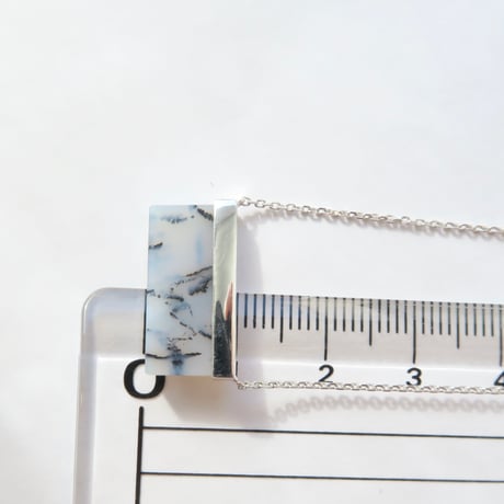 デンドリティックアゲート：シミズ貴石 かんなカット　necklace