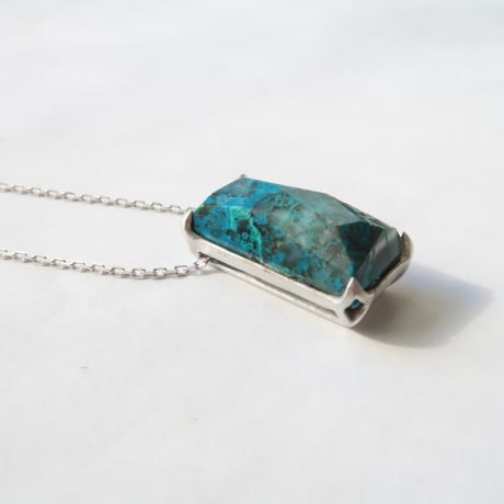クリソコーラ：シミズ貴石 かんなカット　necklace