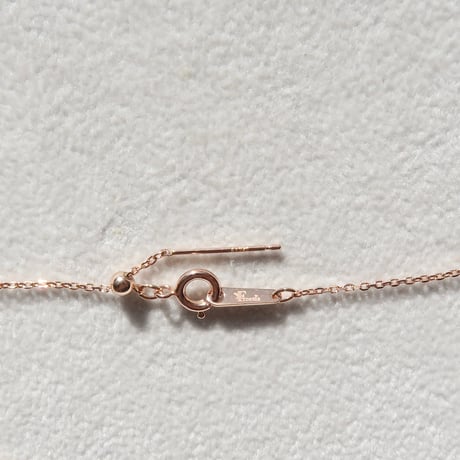 【necklace】　モルガナイト　7mm　さくらシェイプ