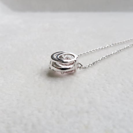 【necklace】　モルガナイト　6mm　ダンデライオンカット