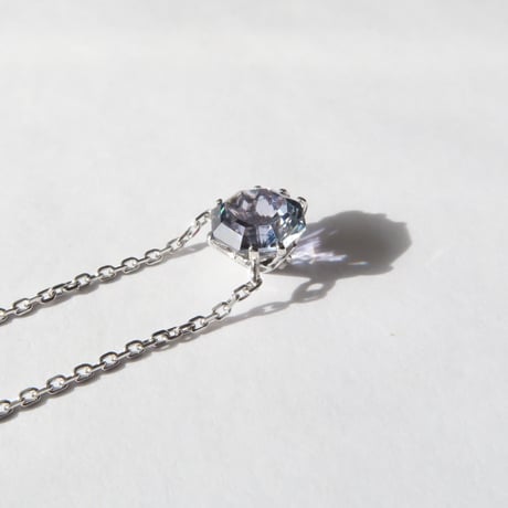 バイカラーゾイサイト 6mm アトリアカット necklace