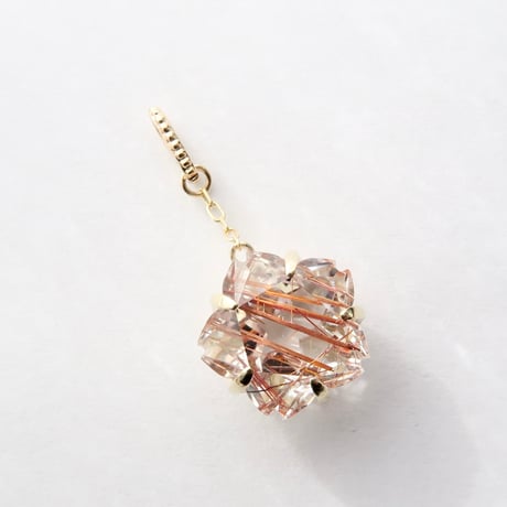 レッドルチル 10mm さくらシェイプ charm