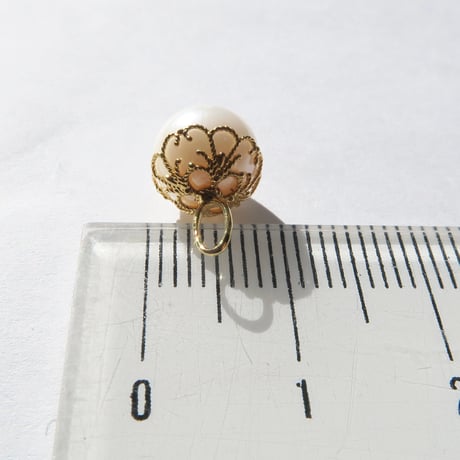 【charm】　アコヤパール 8mm（Frosty Silk)
