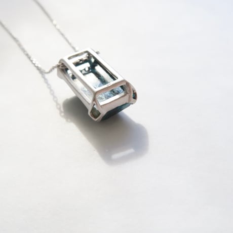 クリソコーラ：シミズ貴石 かんなカット　necklace