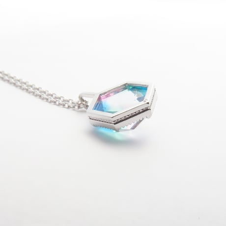 【necklace】　硝子の宝石 sugar drop