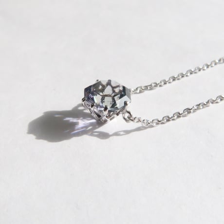 バイカラーゾイサイト 6mm アトリアカット necklace