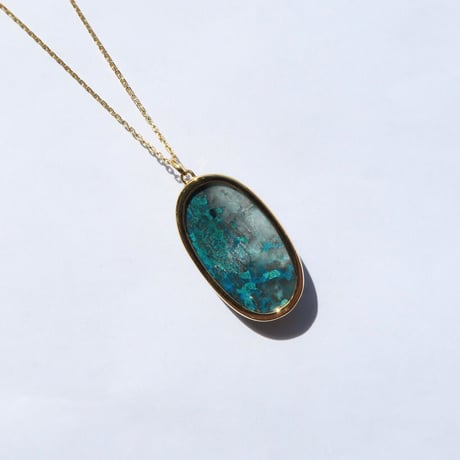 【Necklace】クリソコーラ：シミズ貴石様 会長カット