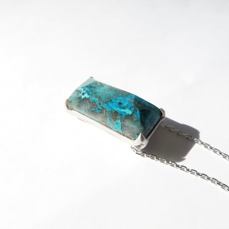 クリソコーラ：シミズ貴石 かんなカット　necklace
