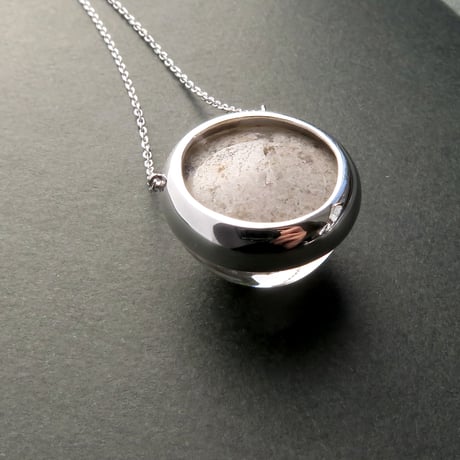 【necklace】　貫入水晶ホワイトガーデンクォーツ