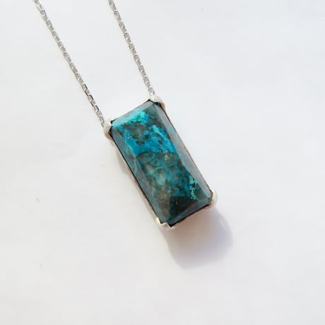 クリソコーラ：シミズ貴石 かんなカット　necklace