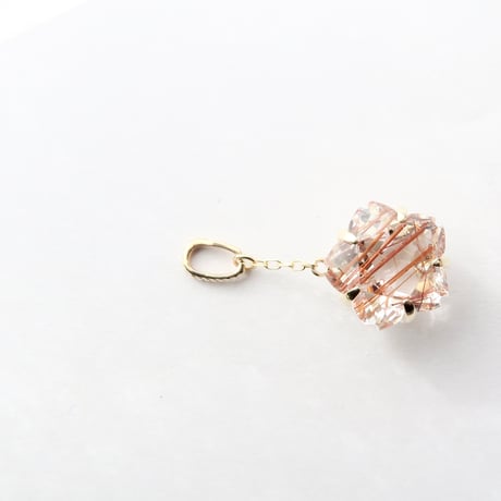 レッドルチル 10mm さくらシェイプ charm