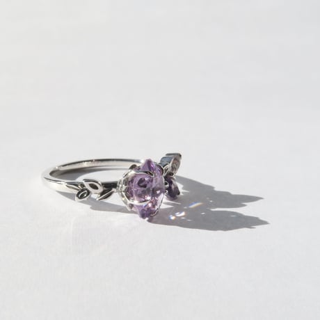 ローズアメジスト 7mm さくらシェイプ Ring＃11