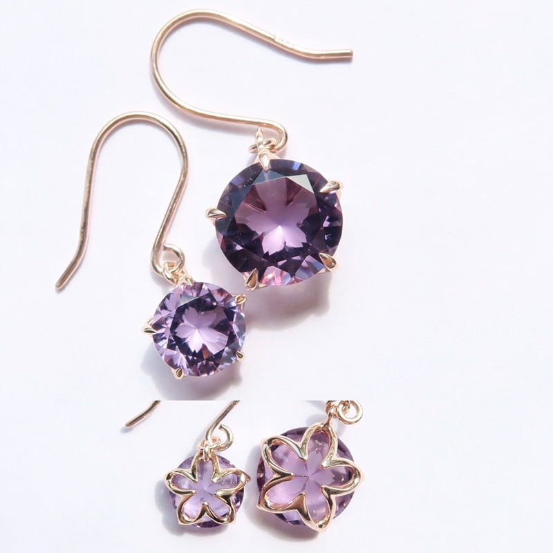 【シミズ貴石】さくらインカット　K18YGネックレス メディア着用】さくらインカットNecklace | FREESIA