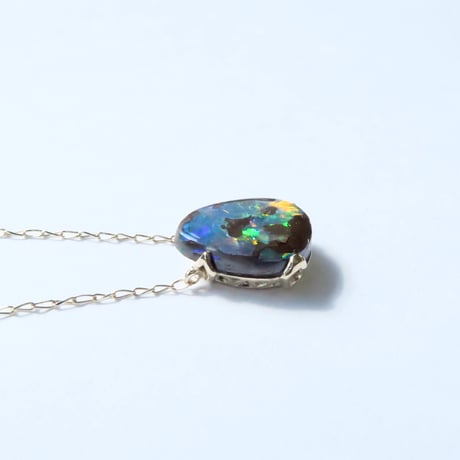 【necklace】　ボルダーオパール