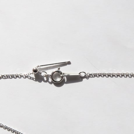 ホワイトガーデンクォーツ 19mmRD かんなカット　necklace