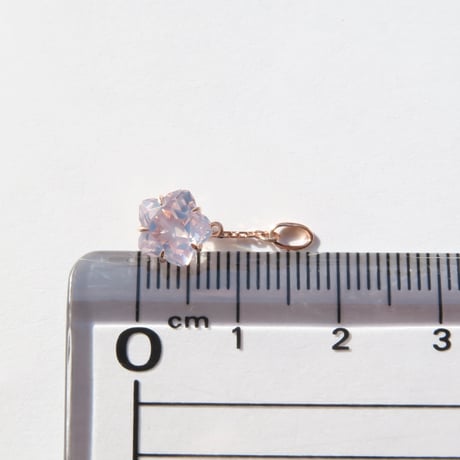 ミルキーアメジスト 7mm さくらシェイプ charm