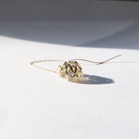 タイチンルチル 10mm さくらシェイプ pierced(片耳)