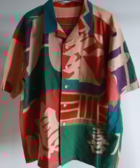 メンズ　アロハシャツ　大漁旗 世界に一枚の大漁旗アロハシャツ_福M 【送料無料】 | みどり荘