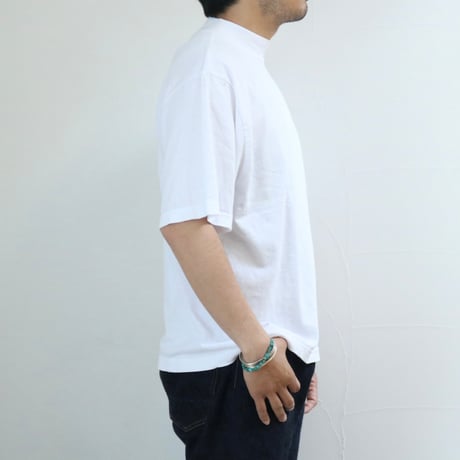 UNISEX / LOS ANGELES APPAREL / OVERSIZED SHORT SLEEVE HIGH MOCKNECK T-SHIRT / 1825GD