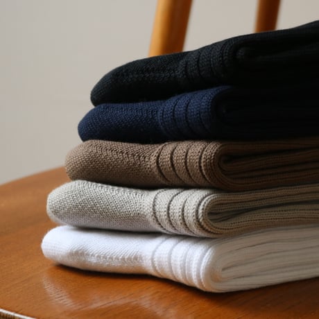 UNISEX / NISHIGUCHI KUTSUSHITA /エジプトコットンリブソックス