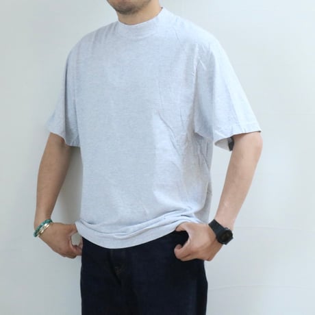 UNISEX / LOS ANGELES APPAREL / OVERSIZED SHORT SLEEVE HIGH MOCKNECK T-SHIRT / 1825GD