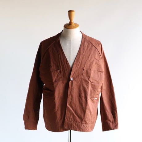 amne / LINEN KERSEY cardigan
