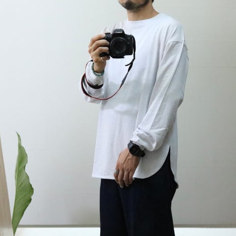 UNISEX / amne / OPENEND round hem tee / amn-CS-083