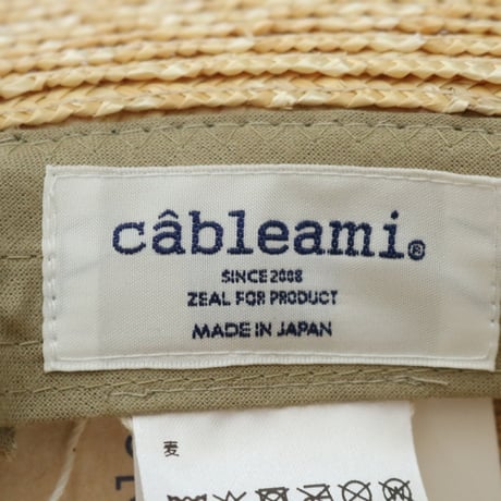 cableami / STRAW BOATER HAT / 030-24SS