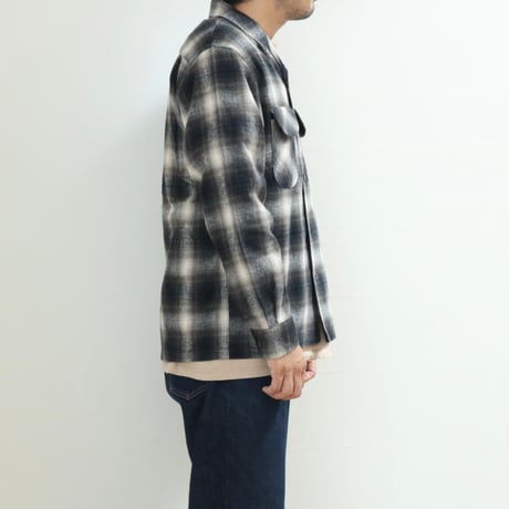 FOB FACTORY / NEL OPEN COLLAR SHIRT / F3505